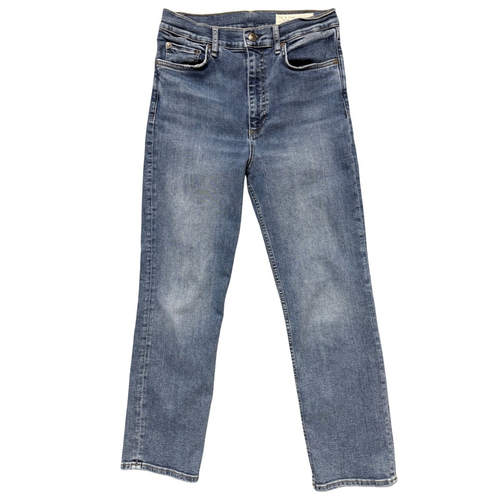 Rag & Bone‎ Wren High Rise Ankle Slim Jeans Sadie Medium Wash Size 29